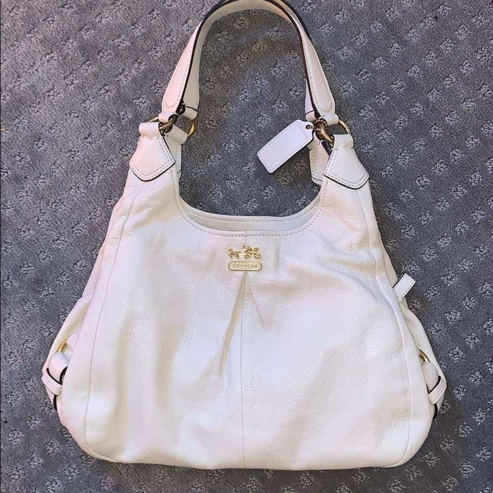 Coach cream purse EUC
